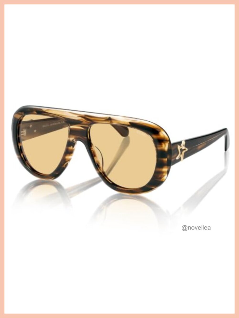 Oversized Acetate Aviator Sunglasses with Polarized Lenses